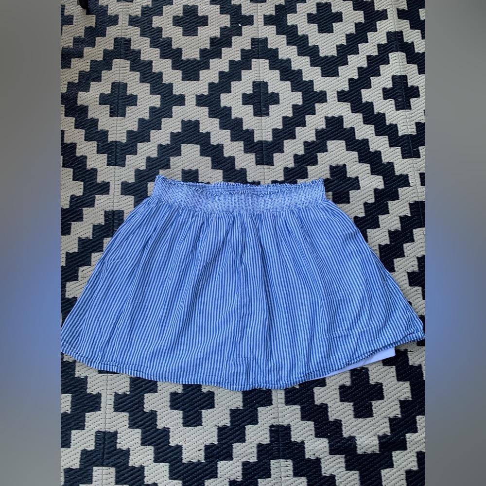 🪻 Stripy Blue & White Layered Old Navy Skirt 🪻✨ Coastal Granddaughter Vibes ✨
